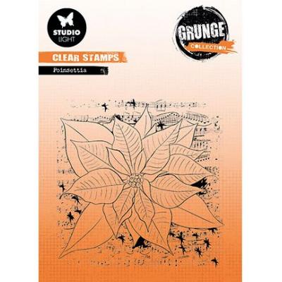 StudioLight Grunge Collection Nr.319 Clear Stamp - Poinsettia